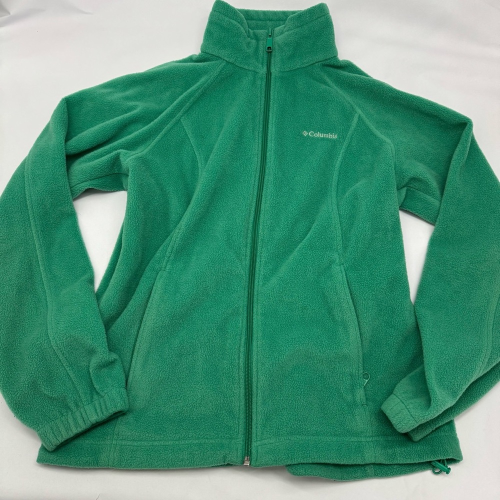 Columbia Sportswear Teal Fleece Zip up Medium